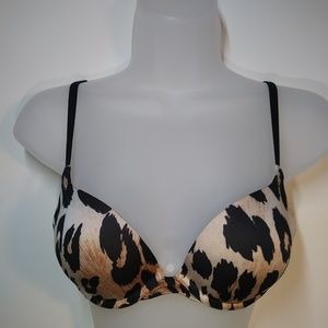Victoria's Secret Very Sexy plunge bra leopard 34b